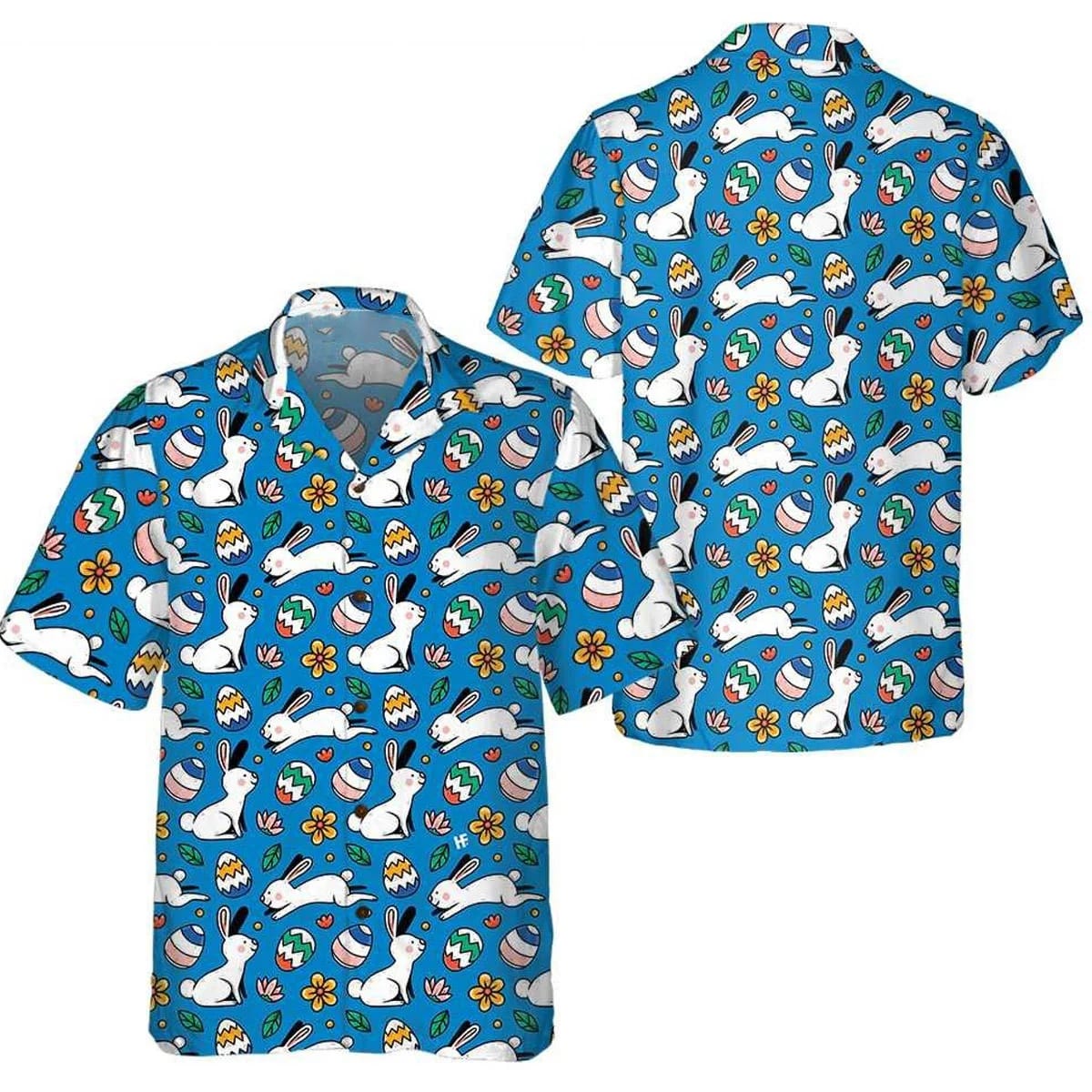 Bunny Egg Easter Hawaiian Shirt - Easter Hawaiian Shirts For Men & Women