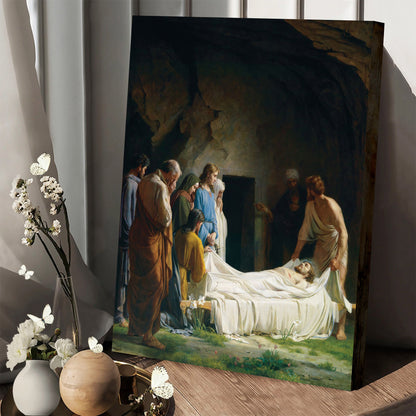 Burial Of Jesus Canvas Pictures - Religious Wall Art Canvas - Christian Paintings For Home