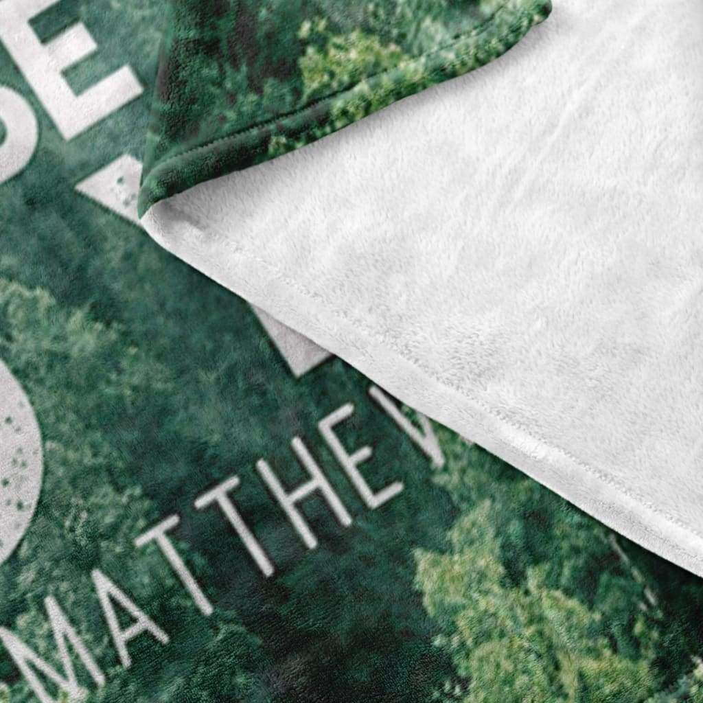 But Seek First The Kingdom Of God Matthew 633 Fleece Blanket - Christian Blanket - Bible Verse Blanket