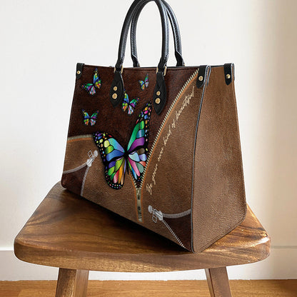 Butterfly Be Your Own Kind Of Beautiful Leather Bag - Women's Pu Leather Bag - Best Mother's Day Gifts