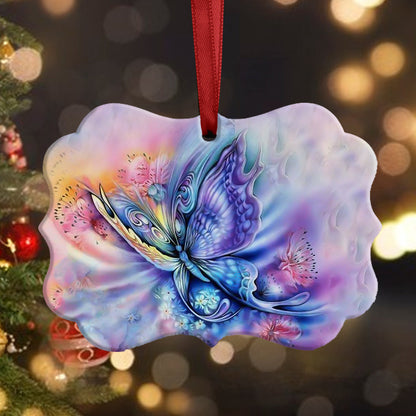 Butterfly Color Art Ornament - Christmas Ornament - Ciaocustom