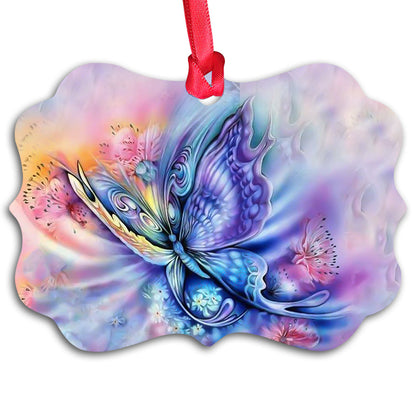 Butterfly Color Art Ornament - Christmas Ornament - Ciaocustom