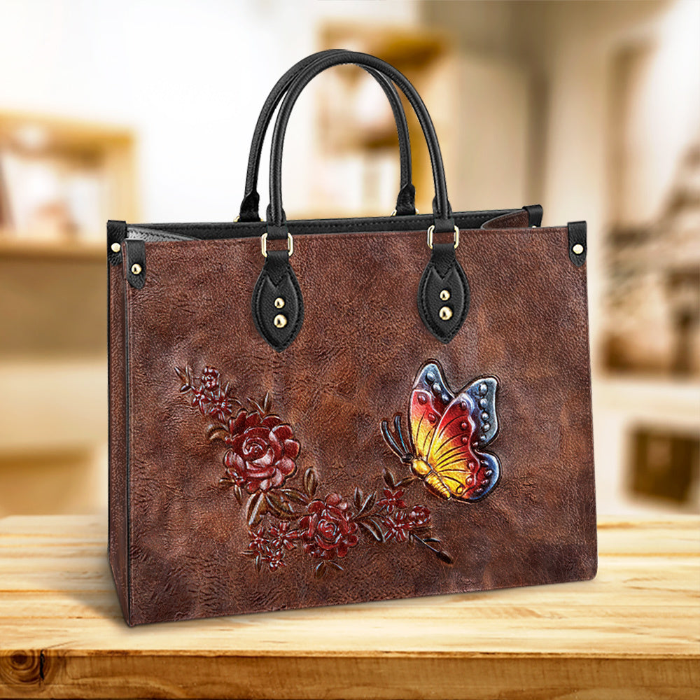 Butterfly Gorgeous Leather Bag - Women's Pu Leather Bag - Best Mother's Day Gifts