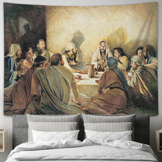 The Last Supper - Jesus Christ Tapestry Wall Art - Tapestry Wall Hanging - Christian Wall Art - Tapestries - Ciaocustom