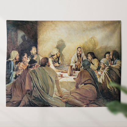 The Last Supper - Jesus Christ Tapestry Wall Art - Tapestry Wall Hanging - Christian Wall Art - Tapestries - Ciaocustom