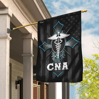 CNA & Christian Cross Flag - Outdoor Christian House Flag - Christian Garden Flags