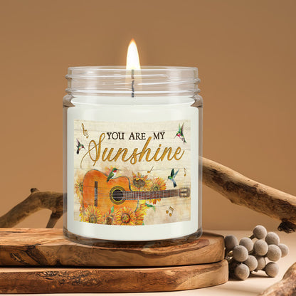 You Are My Sunshine - Hummingbird - Christian Candles - Bible Verse Candles - Natural Candle - Soy Wax Candle 9oz - Ciaocustom
