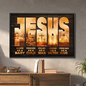 Jesus Born As A Baby - Jesus Poster - Wall Art - Jesus Canvas - Christian Gift - Ciaocustom