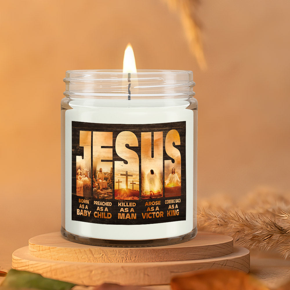 Jesus Born As A Baby - Scented Candles - Scented Soy Candle - Natural Candle - Soy Wax Candle 9oz - Ciaocustom