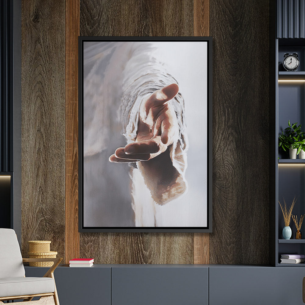 Jesus Hand - Jesus Canvas Art - Jesus Poster - Jesus Canvas - Christian Gift - Ciaocustom