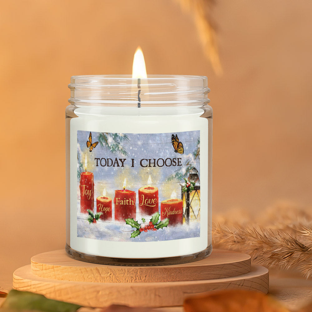 Today I Choose - Scented Soy Candle - Natural Candle - Soy Wax Candle 9oz - Ciaocustom