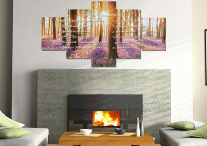 Calm Morning Sunrise & 10 Commandments Wall Art - Christian Canvas Wall Art