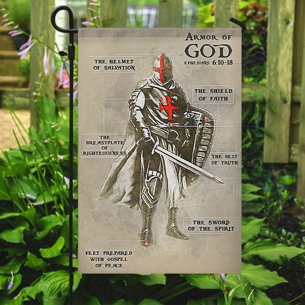Armor Of God Flag - Christian's Flag - Garden Decor - Christian Gift - Ciaocustom