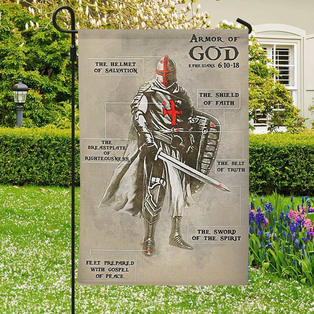 Armor Of God Flag - Christian's Flag - Garden Decor - Christian Gift - Ciaocustom