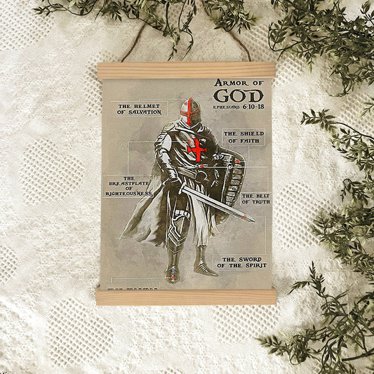Armor Of God Poster Hanger - Canvas Wall Hanging - Ciaocustom