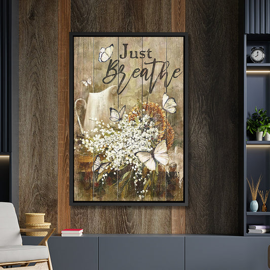 Just Breathe - Jesus Canvas Art - Jesus Poster - Jesus Canvas - Christian Gift - Ciaocustom