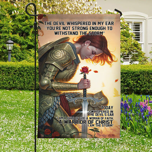 I Am A Child Of God A Woman Of Faith Flag - Christian's Flag - Garden Decor - Christian Gift - Ciaocustom