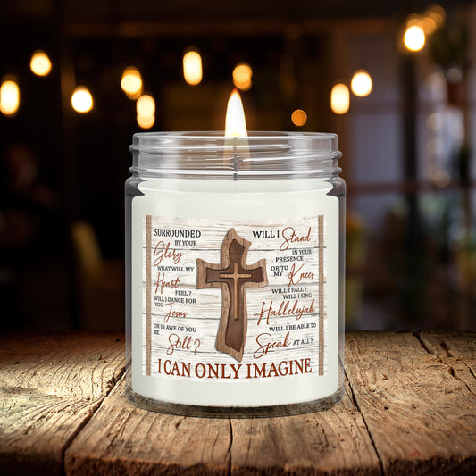 I Can Only Imagine - Cross - Scented Candles - Scented Soy Candle - Natural Candle - Soy Wax Candle 9oz - Ciaocustom