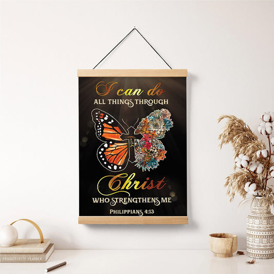 I Can Do All Thing Through Poster - Canvas Wall Hanging - Ciaocustom