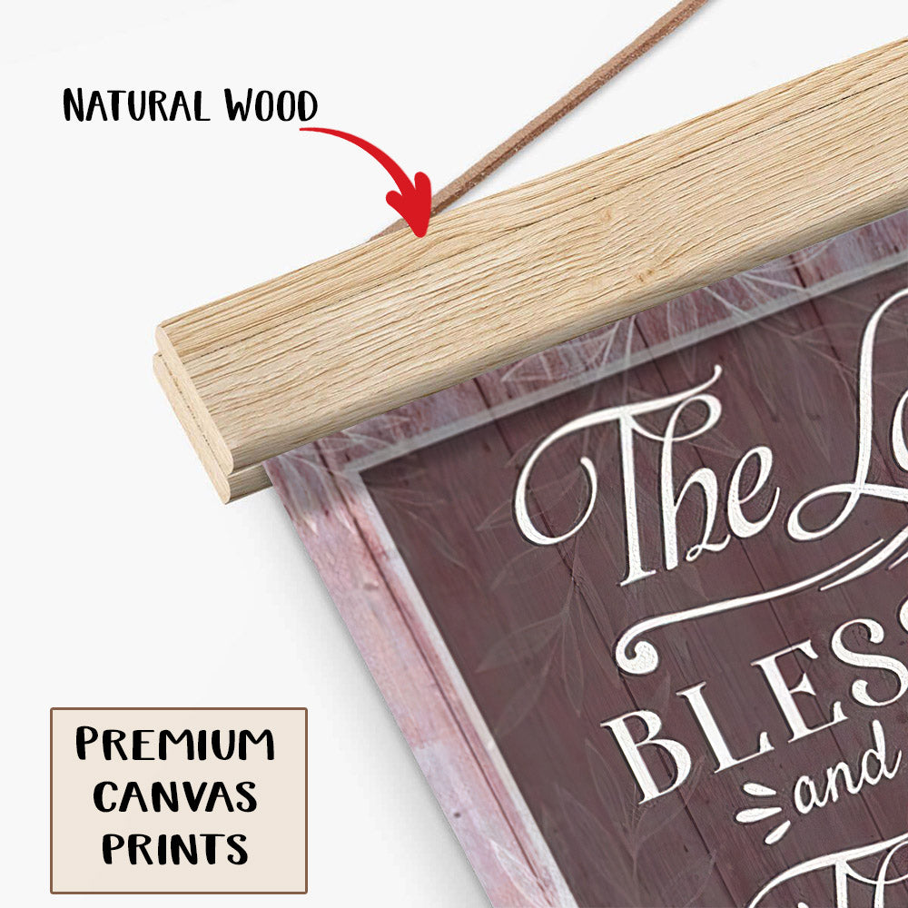The Lord Bless You Poster Hanger - Bible Verse Canvas - Ciaocustom