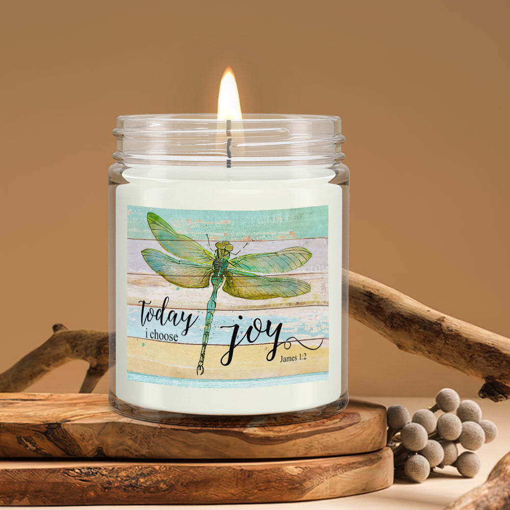 Today I Choose Joy - Christian Candles - Bible Verse Candles - Natural Candle - Soy Wax Candle 9oz - Ciaocustom