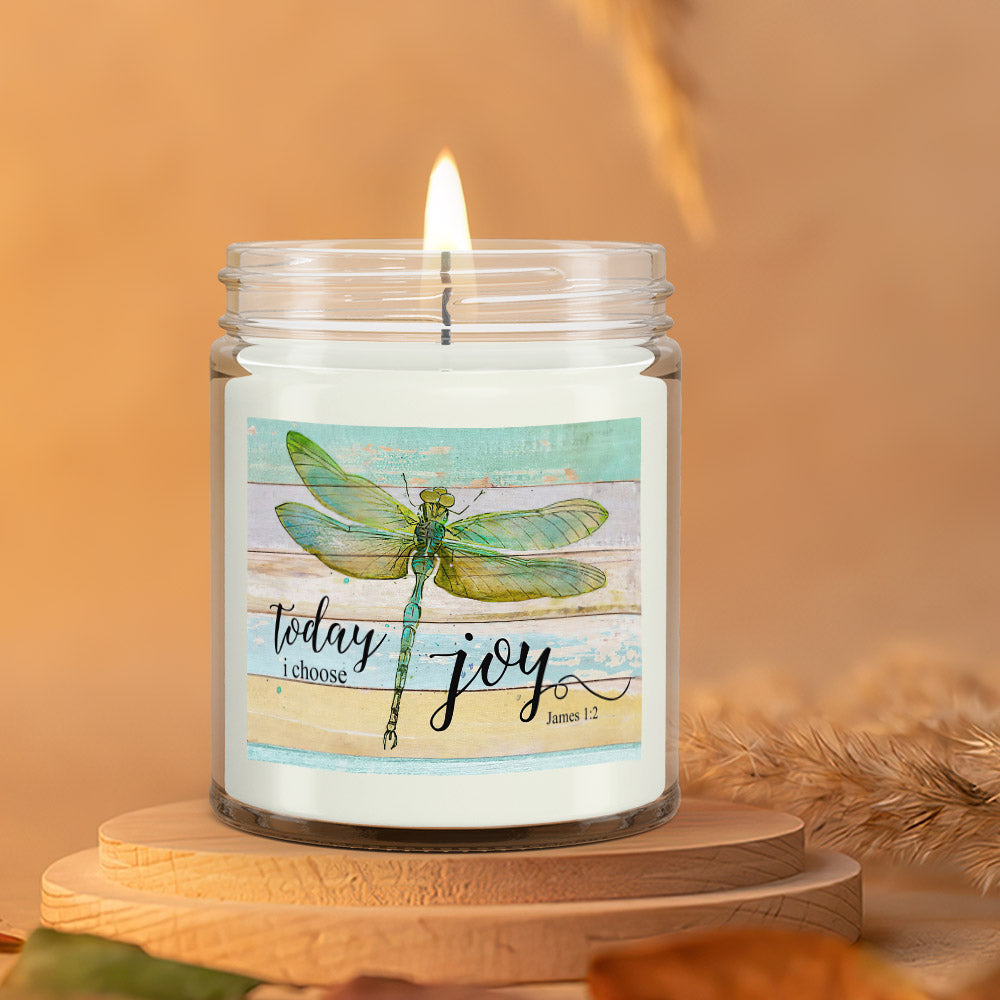 Today I Choose Joy - Christian Candles - Bible Verse Candles - Natural Candle - Soy Wax Candle 9oz - Ciaocustom