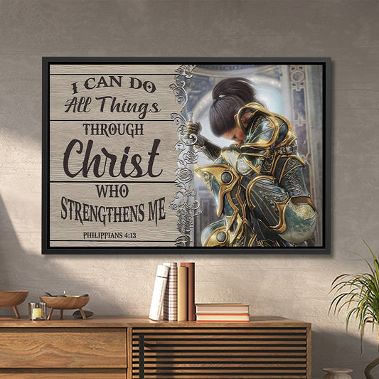 I Can Do All Things Through Christ - Jesus Canvas Art - Jesus Poster - Jesus Canvas - Christian Gift - Ciaocustom