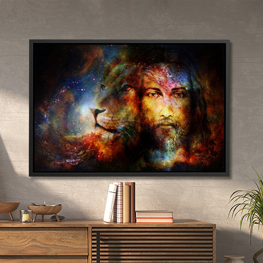 Jesus And Lion - Jesus Canvas Art - Jesus Poster - Jesus Canvas - Christian Gift - Ciaocustom