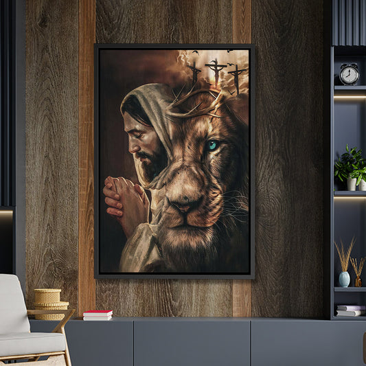 Lion Of Judah - Jesus Canvas Art - Jesus Poster - Jesus Canvas - Christian Gift - Ciaocustom