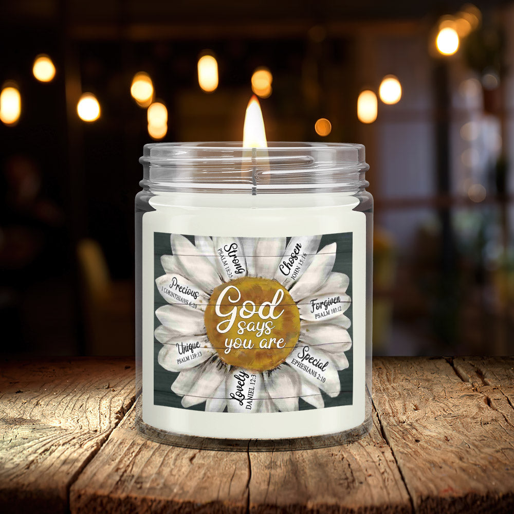 God Says You Are - Scented Candles - Scented Soy Candle - Natural Candle - Soy Wax Candle 9oz - Ciaocustom