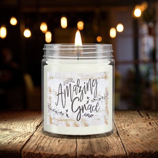 Amazing Grace - Scented Candles - Scented Soy Candle - Natural Candle - Soy Wax Candle 9oz - Ciaocustom