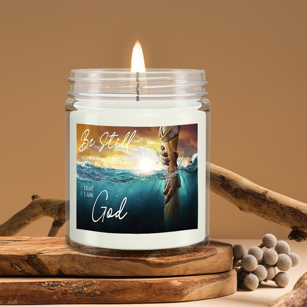 Be Still And Know That I Am God - Christian Candles - Bible Verse Candles - Natural Candle - Soy Wax Candle 9oz - Ciaocustom