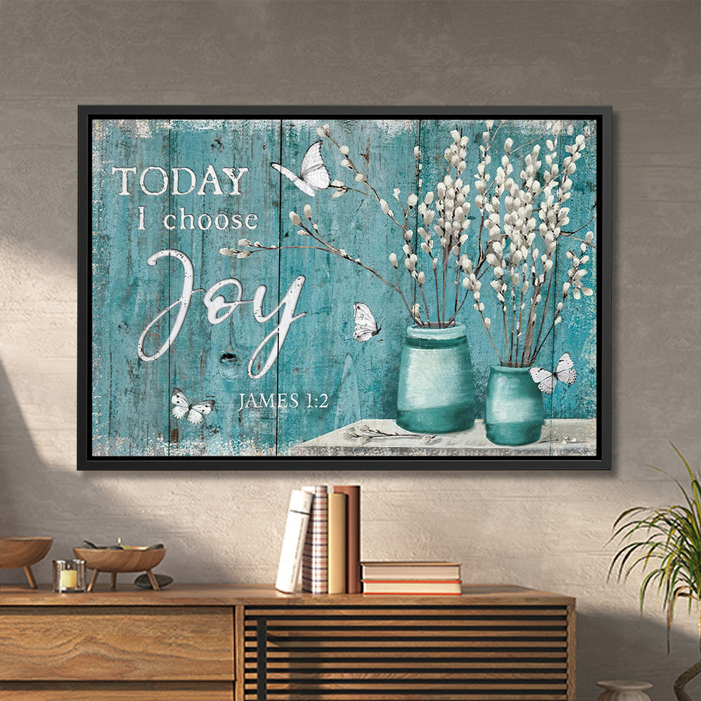 Today I Choose Joy - Jesus Canvas Art - Jesus Poster - Jesus Canvas - Christian Gift - Ciaocustom