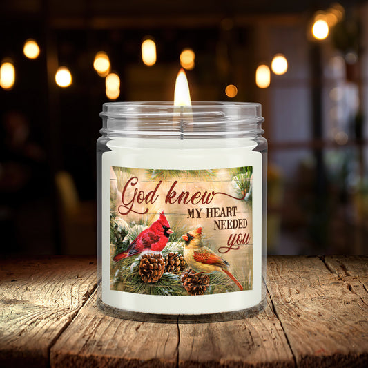 God Knew My Heart Needed You - Cardinal -  Hummingbird  - Scented Candles - Scented Soy Candle - Natural Candle - Soy Wax Candle 9oz - Ciaocustom