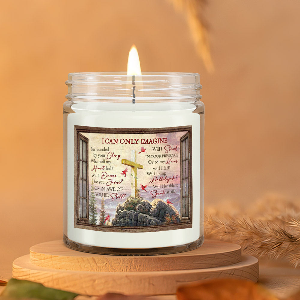 I Can Only Imagine - Cardinal - Christian Candles - Bible Verse Candles - Natural Candle - Soy Wax Candle 9oz - Ciaocustom