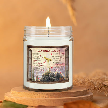 I Can Only Imagine - Cardinal - Christian Candles - Bible Verse Candles - Natural Candle - Soy Wax Candle 9oz - Ciaocustom