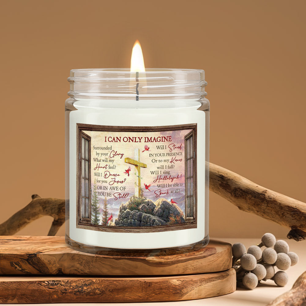 I Can Only Imagine - Cardinal - Christian Candles - Bible Verse Candles - Natural Candle - Soy Wax Candle 9oz - Ciaocustom