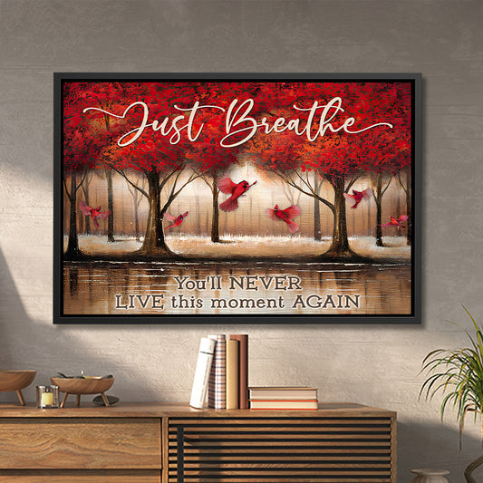 Just Breath - Jesus Canvas Art - Jesus Poster - Jesus Canvas - Christian Gift - Ciaocustom