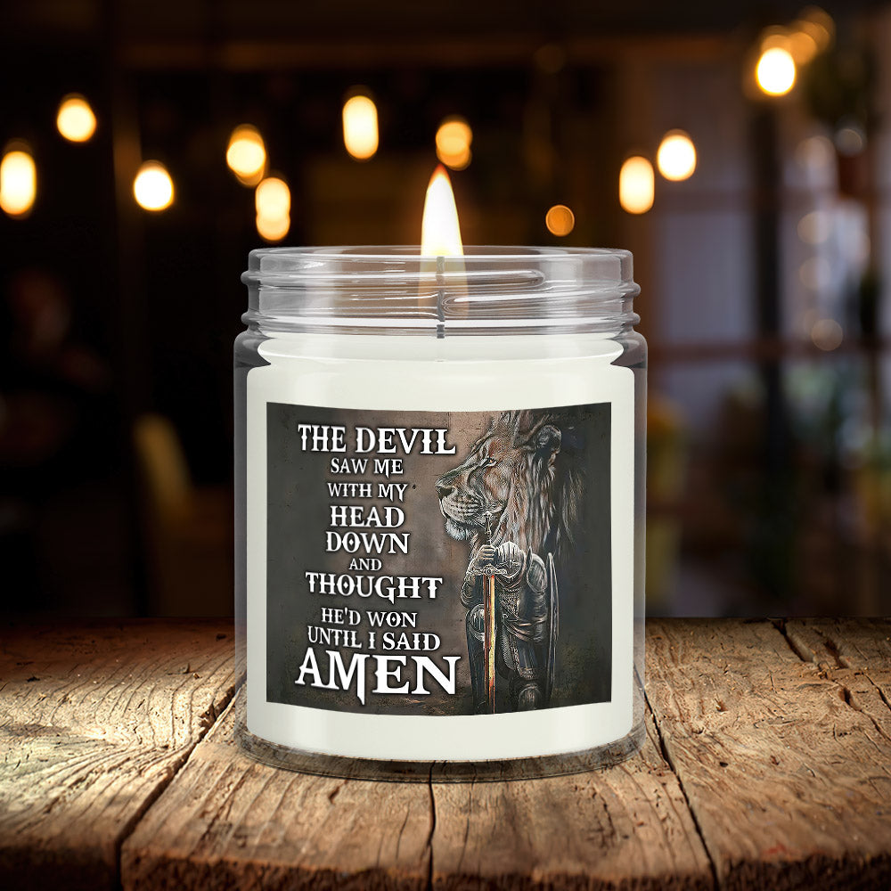 The Devil Saw Me With My Head Down - Lion - Scented Candles - Scented Soy Candle - Natural Candle - Soy Wax Candle 9oz - Ciaocustom