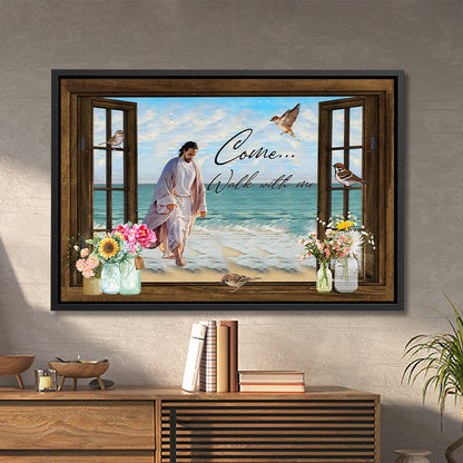 Come Walk With Me - Jesus Canvas Art - Jesus Poster - Jesus Canvas - Christian Gift - Ciaocustom