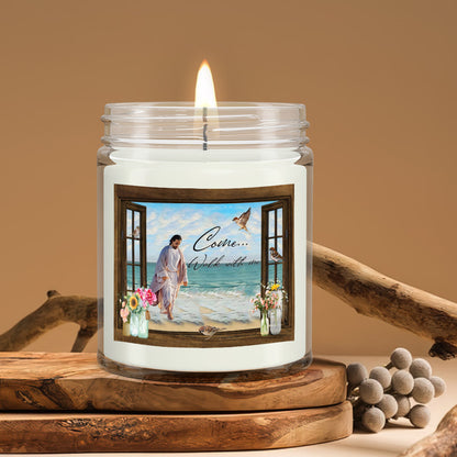 Come Wilk With Me - Christian Candles - Bible Verse Candles - Natural Candle - Soy Wax Candle 9oz - Ciaocustom
