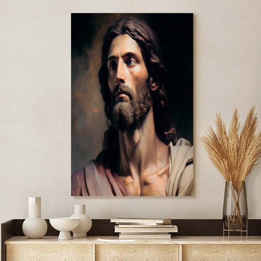 Canvas With Jesus Portrait 1 - Canvas Pictures - Jesus Canvas Art - Christian Wall Art