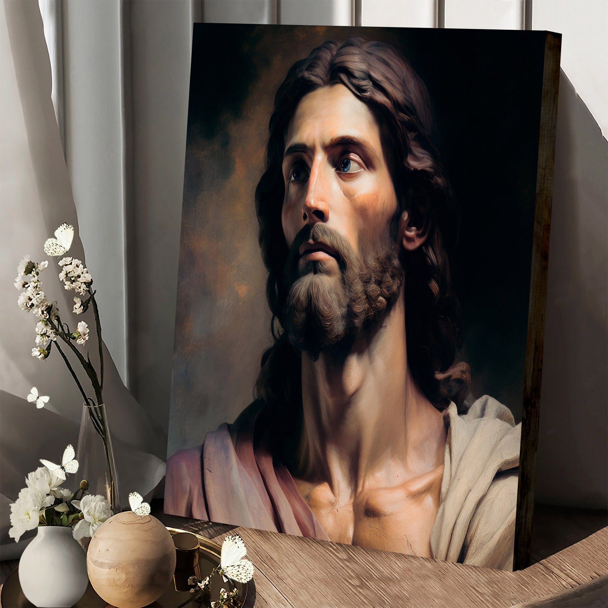 Canvas With Jesus Portrait 1 - Canvas Pictures - Jesus Canvas Art - Christian Wall Art