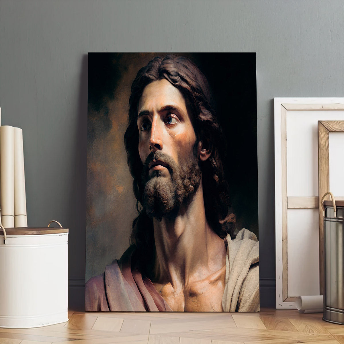 Canvas With Jesus Portrait 1 - Canvas Pictures - Jesus Canvas Art - Christian Wall Art