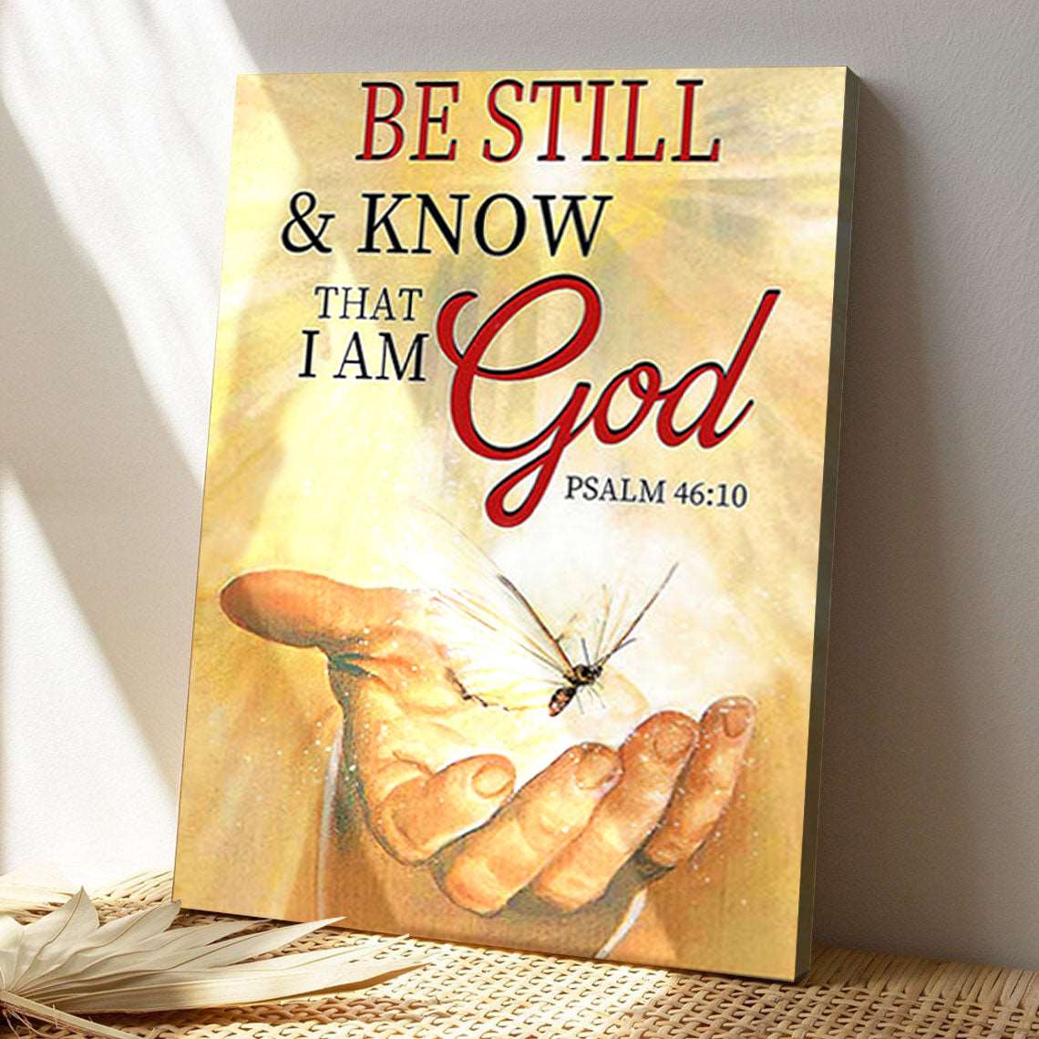 Be Still And Know That I Am God Christian - Bible Verse Canvas Wall Art - God Canvas - Scripture Canvas - Ciaocustom