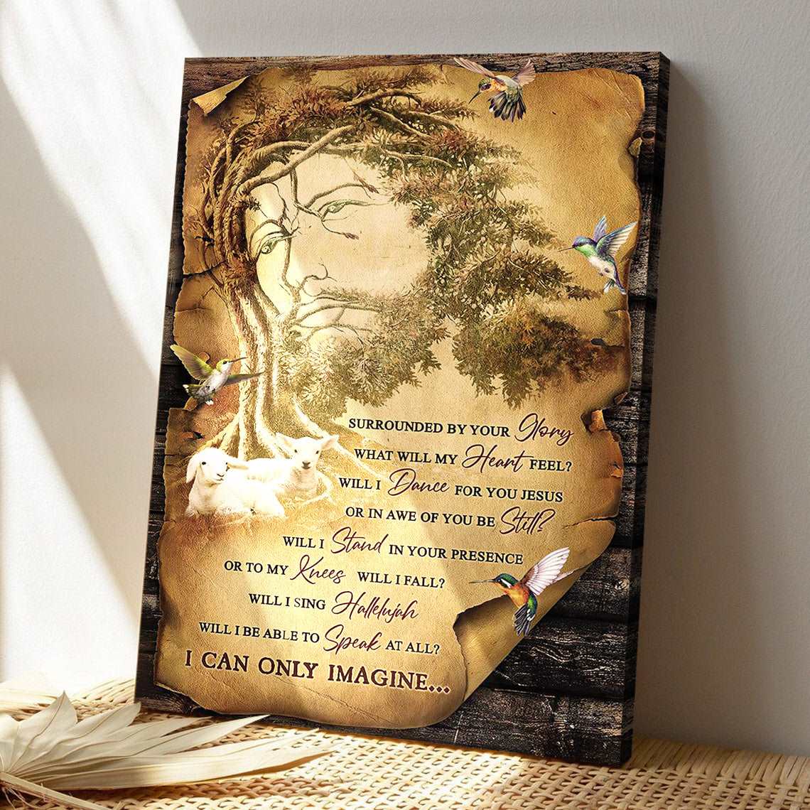 Amazing Tree - I Can Only Imagine - Bible Verse Canvas - Scripture Can ...