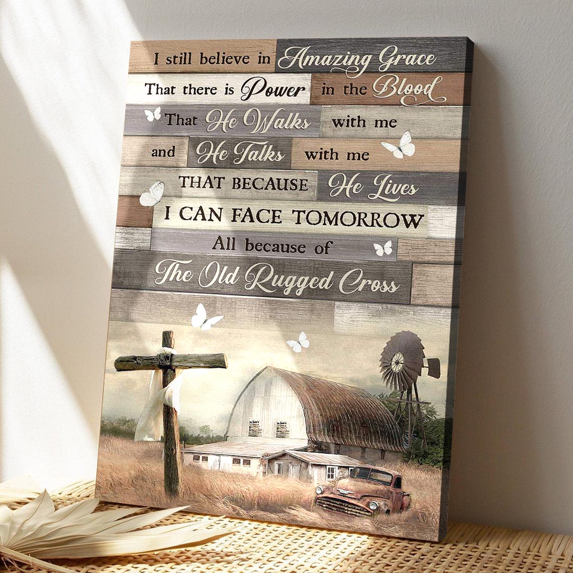 Tranquil Farm - I Still Believe In Amazing Grace Canvas Wall Art - Bible Verse Canvas - God Canvas - Scripture Canvas Wall Art - Ciaocustom