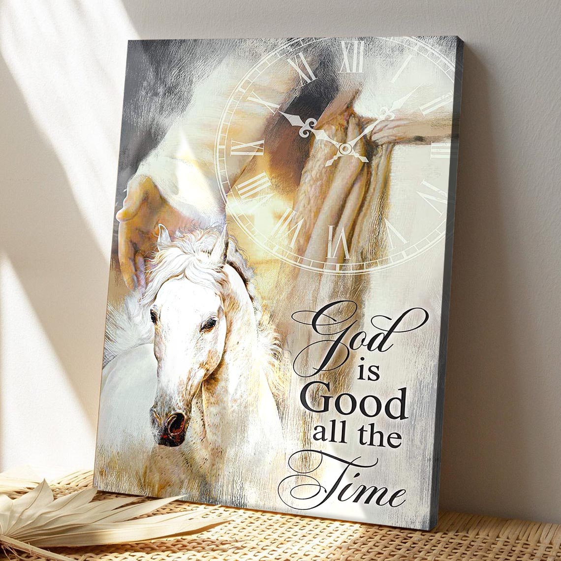 Beautiful Horse - God Is Good All The Time Canvas Wall Art - Bible Verse Canvas - God Canvas - Scripture Canvas Wall Art - Ciaocustom