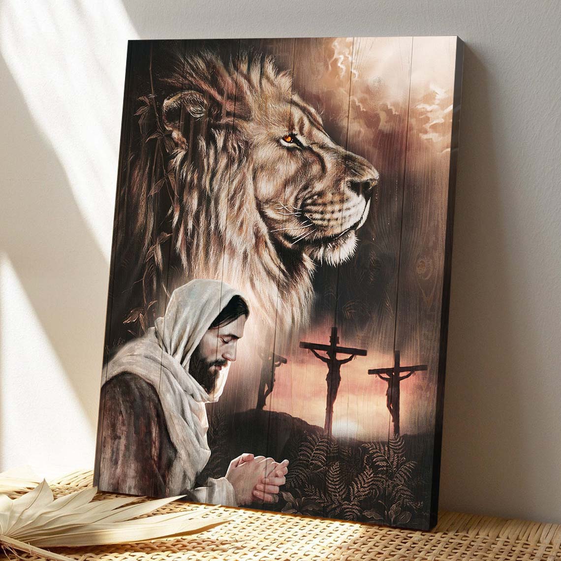 Christian Canvas Wall Art - God Canvas - Jesus Canvas - The Lion Of Judah 2 Canvas - Bible Verse Canvas - Ciaocustom
