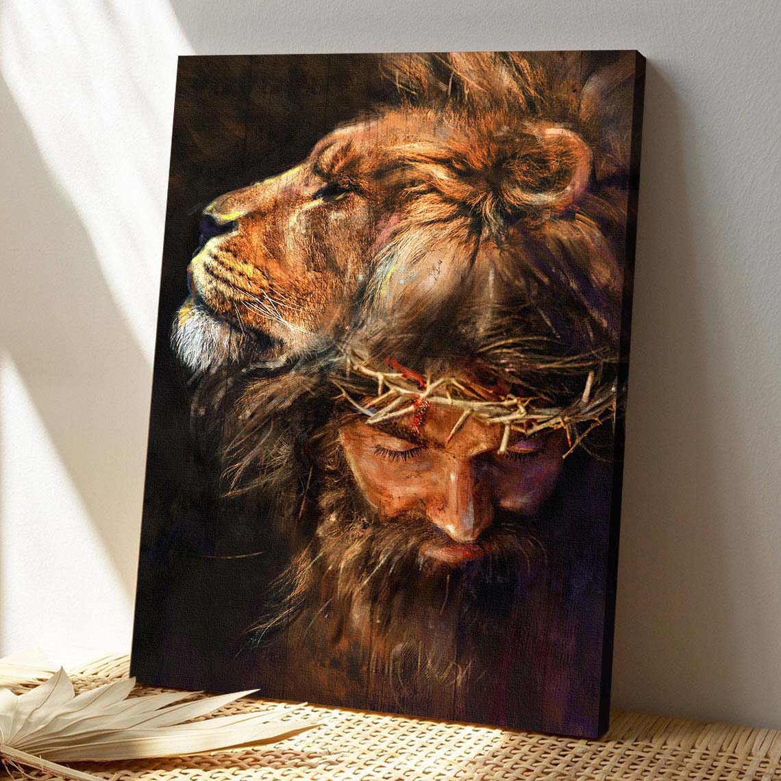 Christian Canvas Wall Art - God Canvas - Jesus Canvas - The Lion Of Judah 3 Canvas - Bible Verse Canvas - Ciaocustom